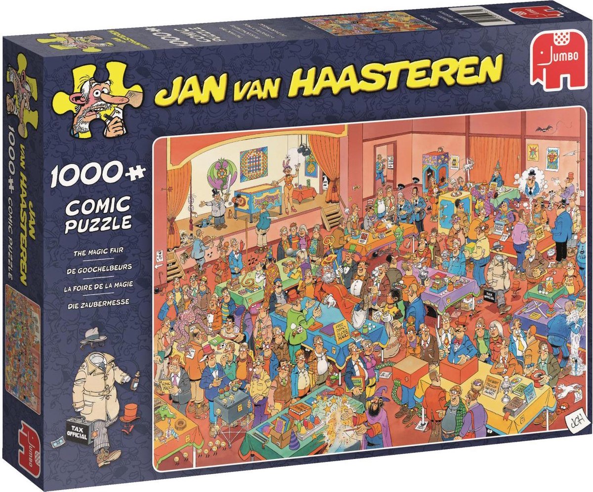 Jumbo Puzzel Jan Van Haasteren De Goochelbeurs 1000 Stukjes - Blauw