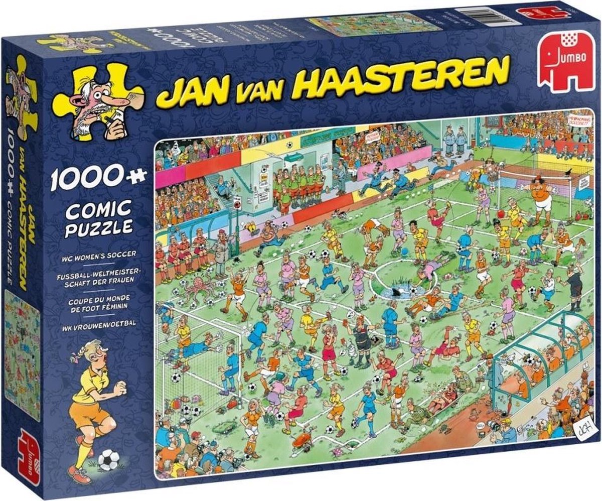 Jumbo Puzzel Jan Van Haasteren Vrouwenvoetbal 1000 Stukjes