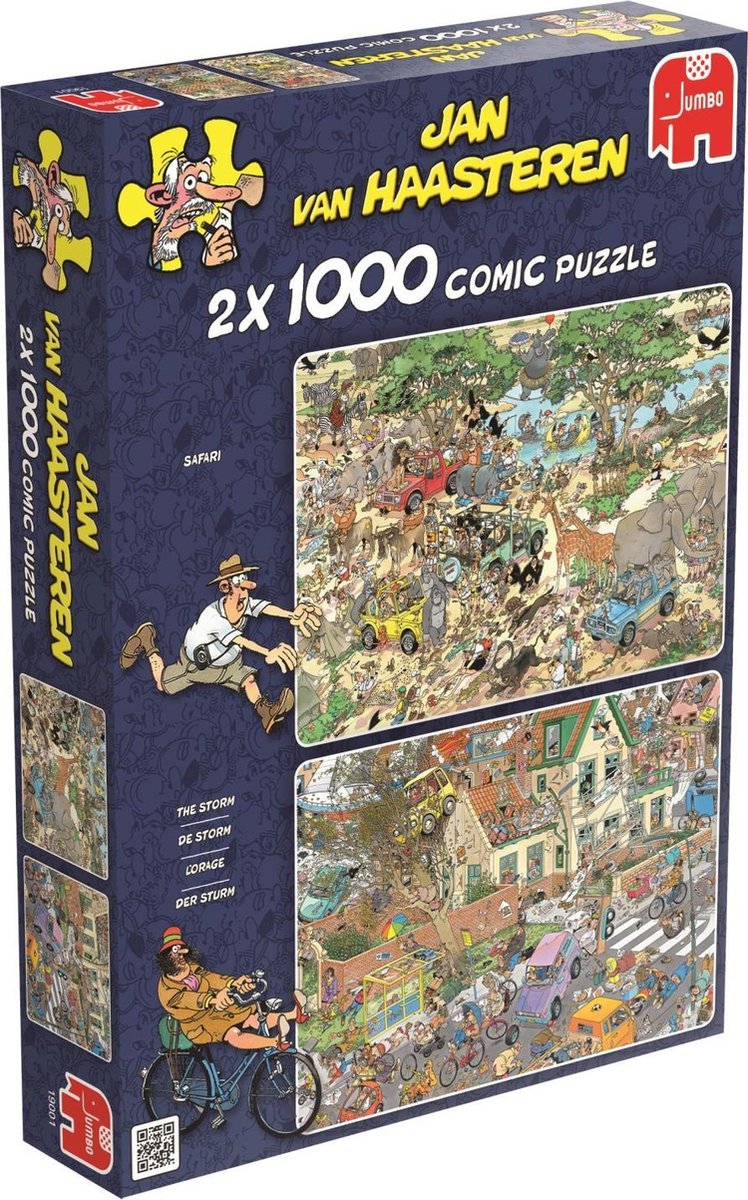 Jumbo Puzzel Jan Van Haasteren Safari & Storm 2x1000 Stukjes