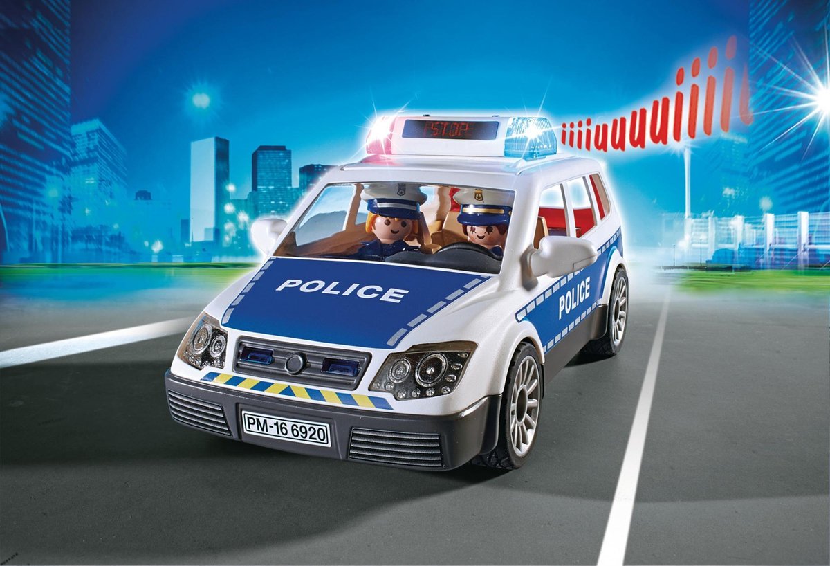 Playmobil 6920 Politiepatrouille Met Licht En Geluid - Blauw