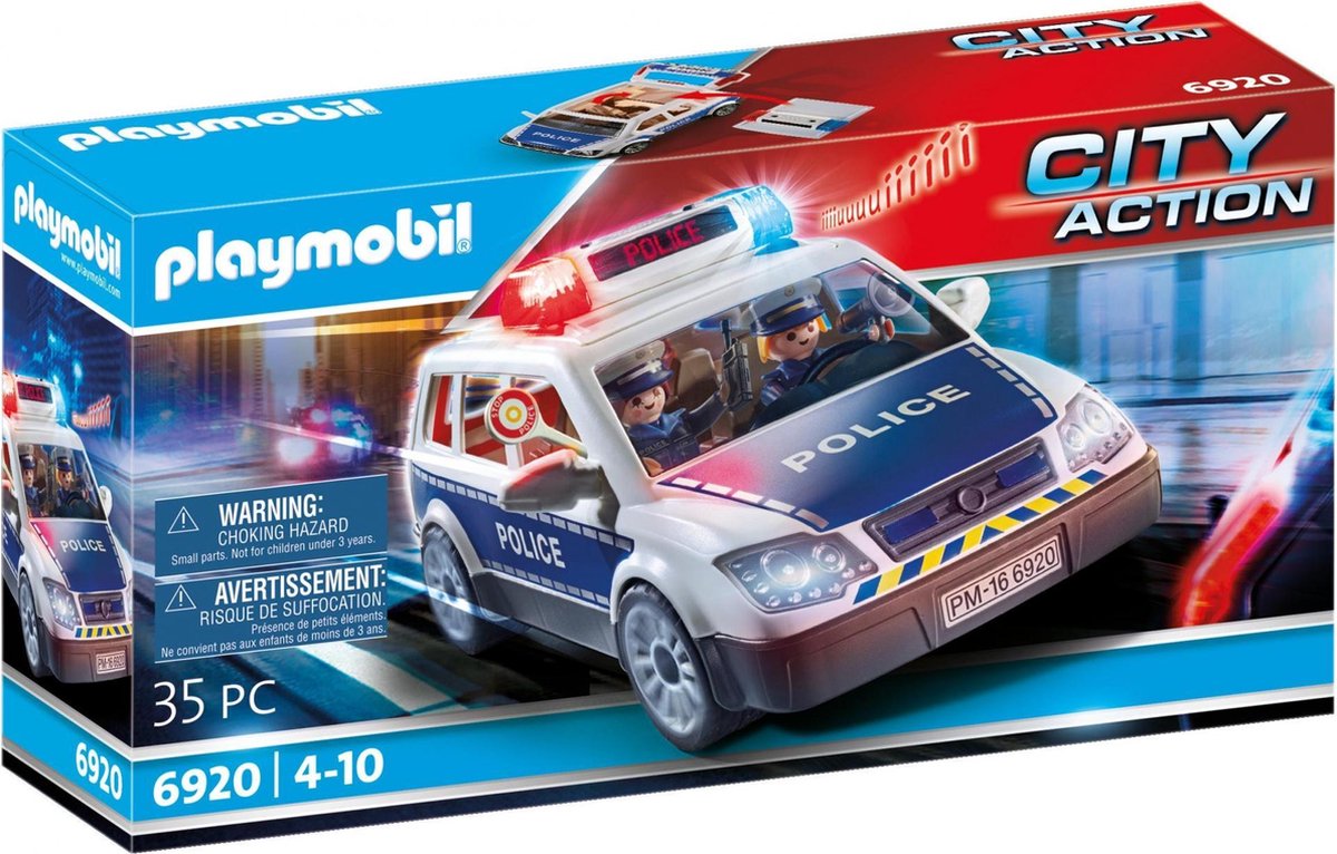 Playmobil 6920 Politiepatrouille Met Licht En Geluid - Blauw