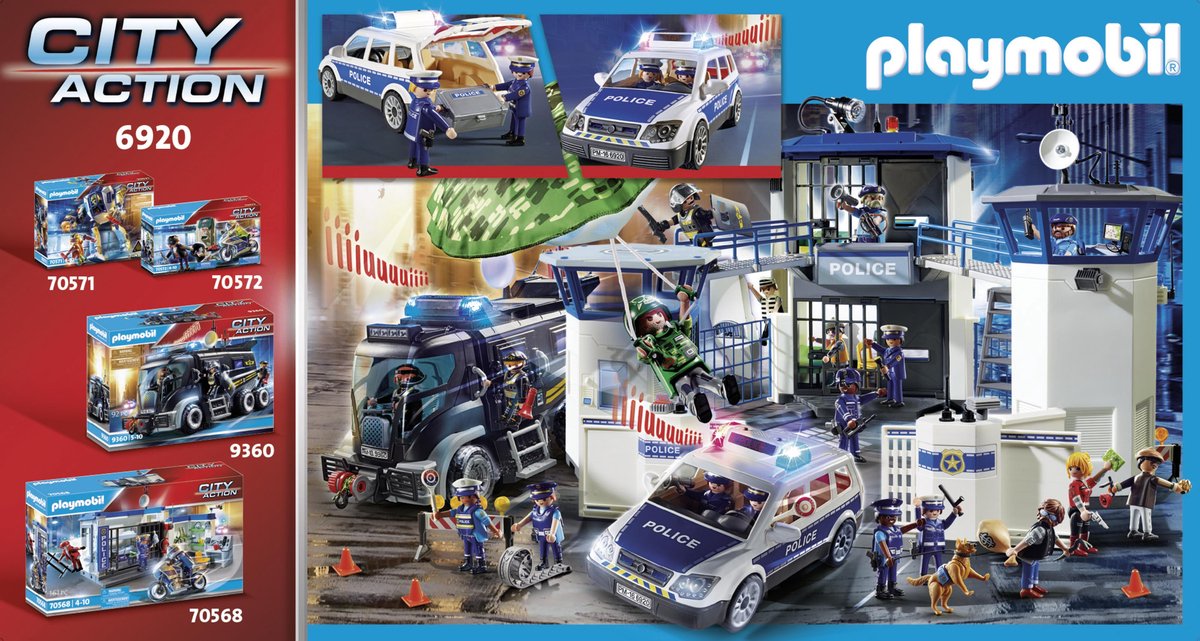 Playmobil 6920 Politiepatrouille Met Licht En Geluid - Blauw
