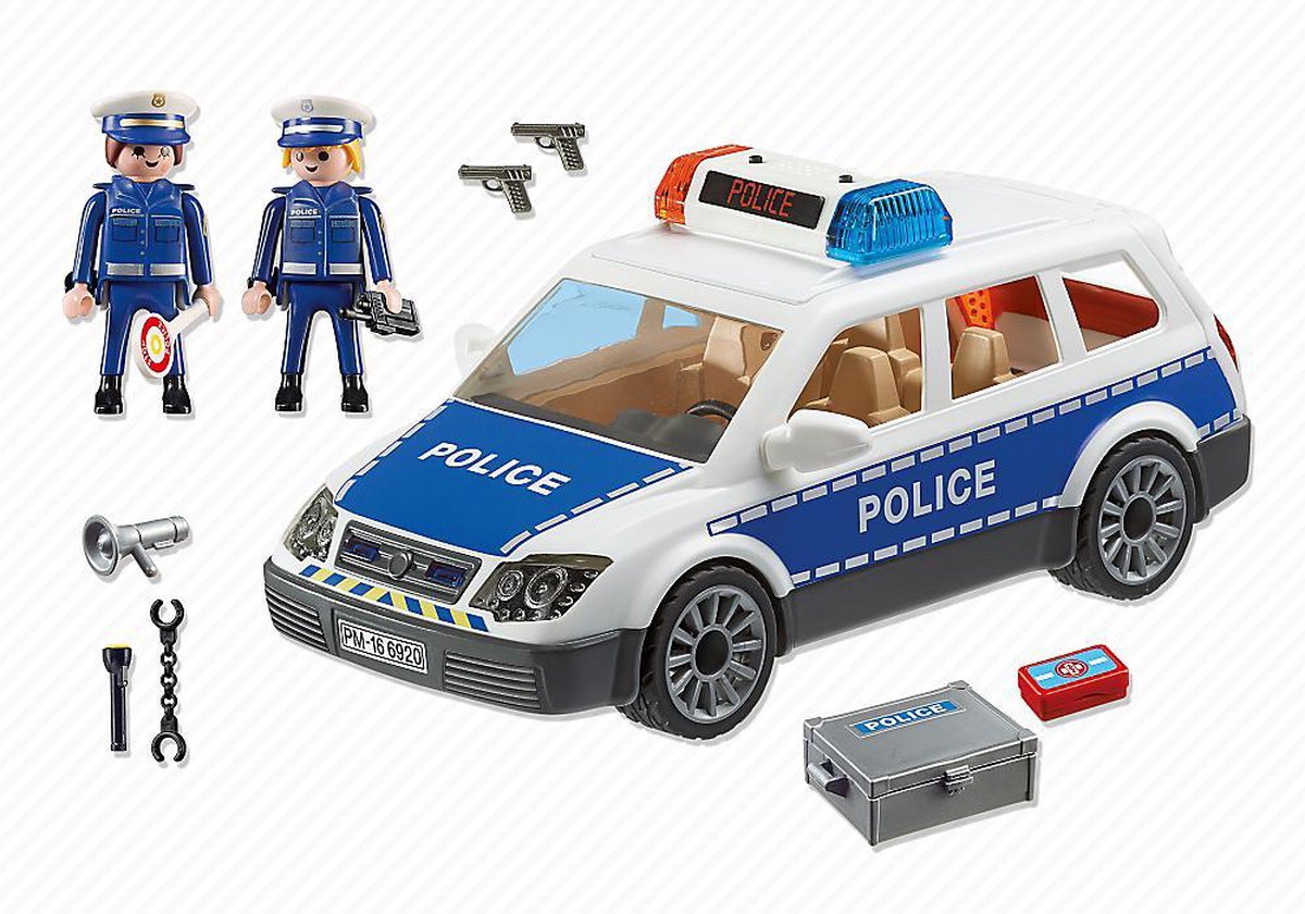 Playmobil 6920 Politiepatrouille Met Licht En Geluid - Blauw
