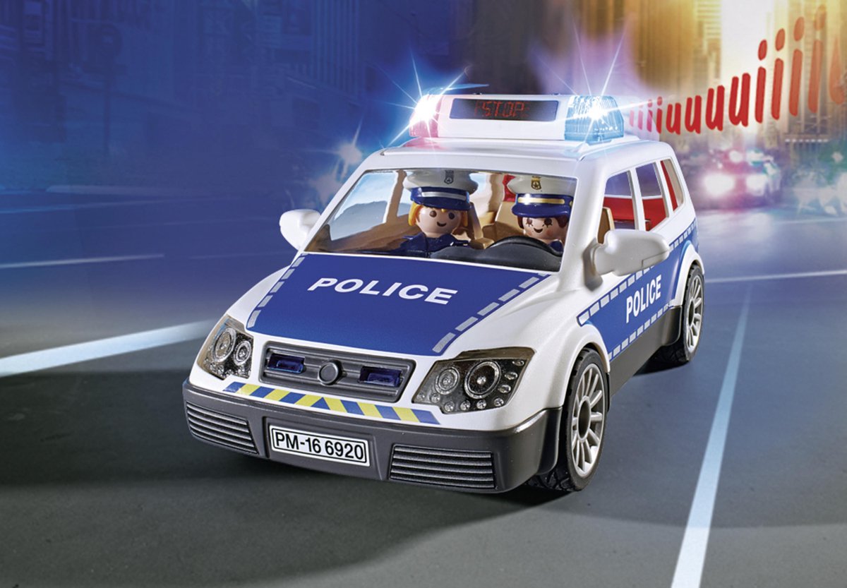 Playmobil 6920 Politiepatrouille Met Licht En Geluid - Blauw