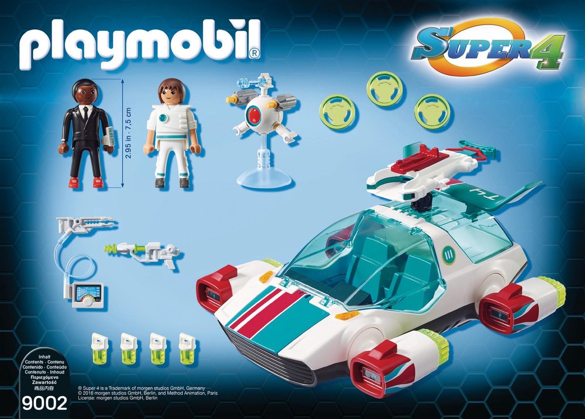 Playmobil 9002 Super 4 FulguriX Met Gene