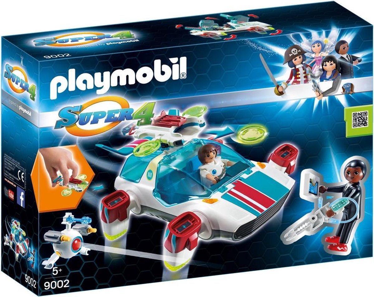 Playmobil 9002 Super 4 FulguriX Met Gene