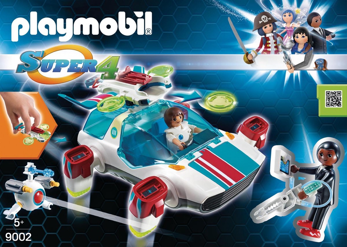 Playmobil 9002 Super 4 FulguriX Met Gene