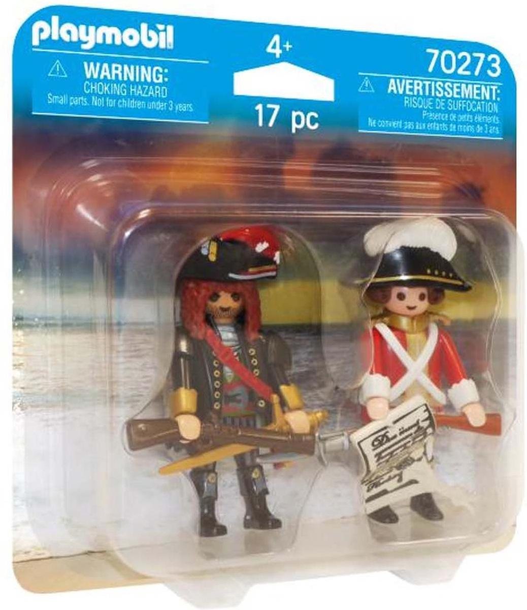 Playmobil 70273 DuoPack Piratenkapitein Enroksoldaat - Rojo