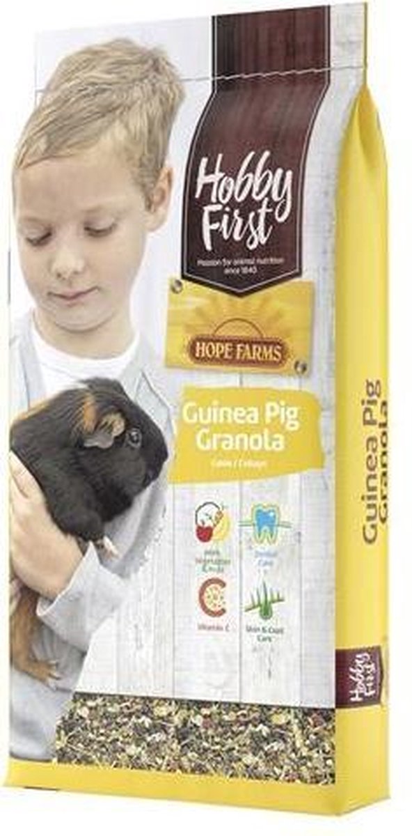 Hobbyfirst Hope Farms Guinea Pig Granola - Caviavoer - 2 kg