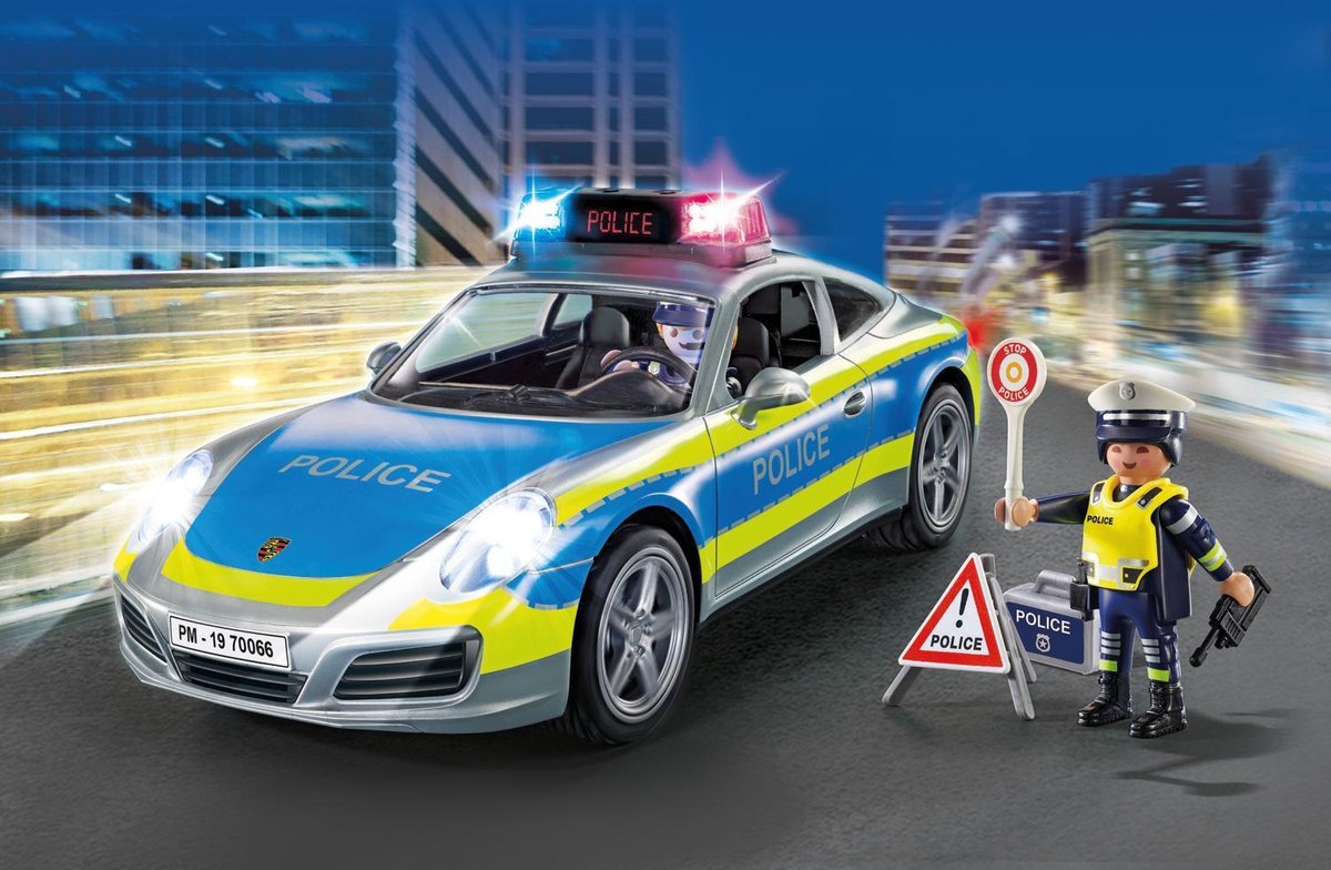 Playmobil 70066 Porsche 911 Carrera 4S Politie - Wit