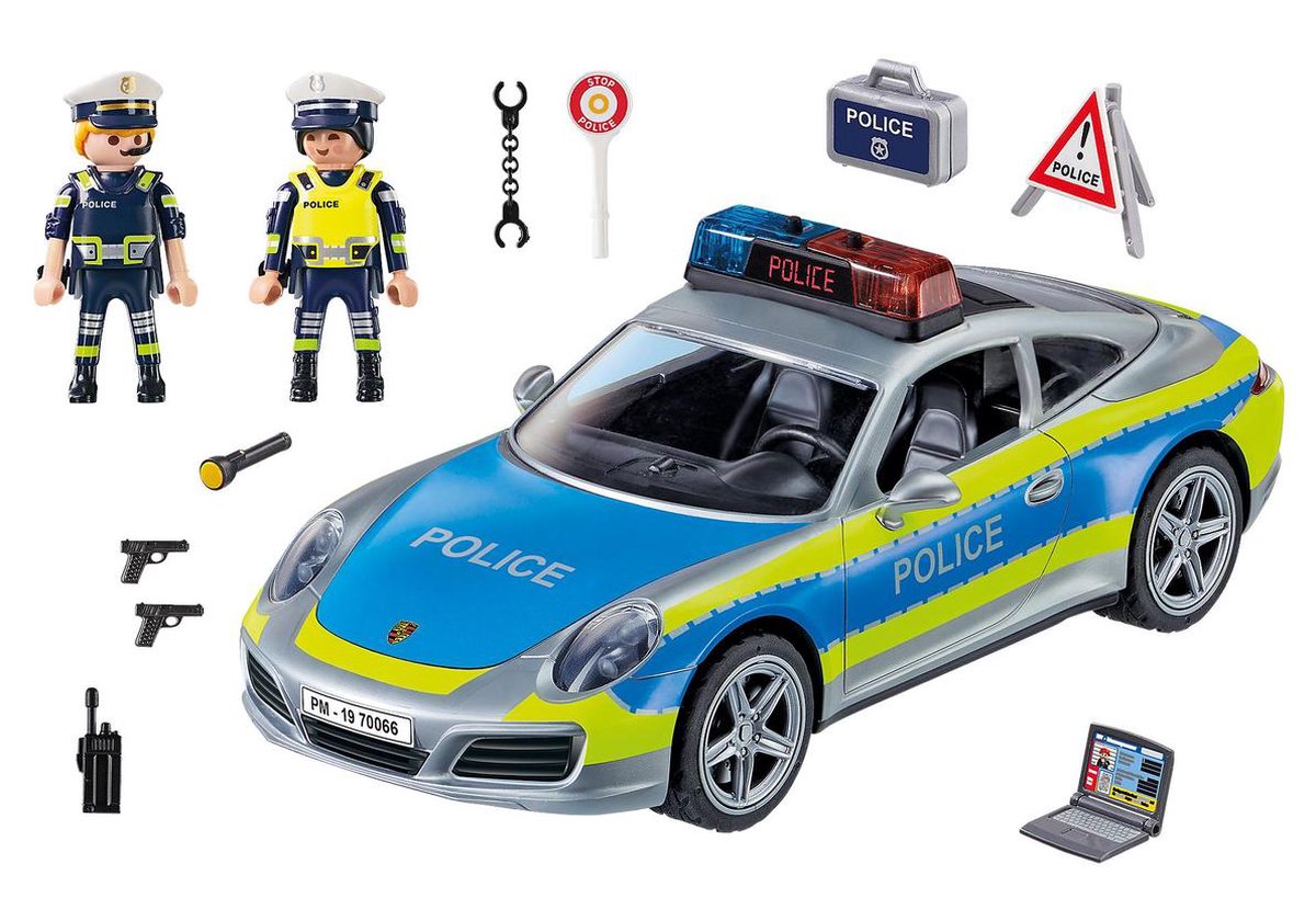Playmobil 70066 Porsche 911 Carrera 4S Politie - Wit