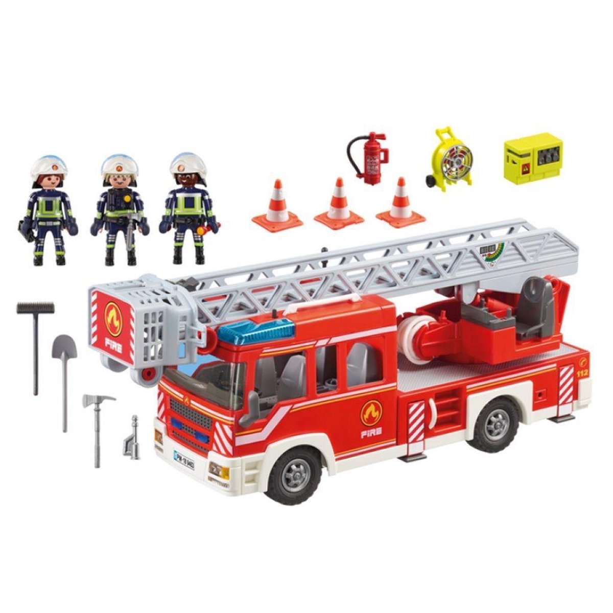 Playmobil 9463 Brandweer Ladderwagen - Rood