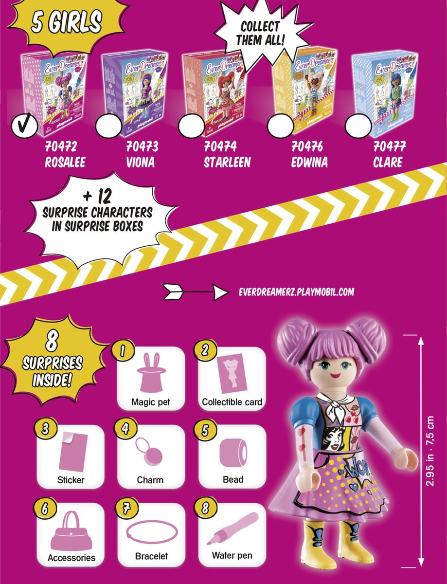 Playmobil 70472 Everdreamerz Comic Worldlee - Roze