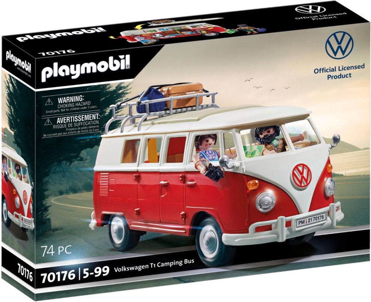 Playmobil 70176 Volkswagen T1 Campingbus - Rood