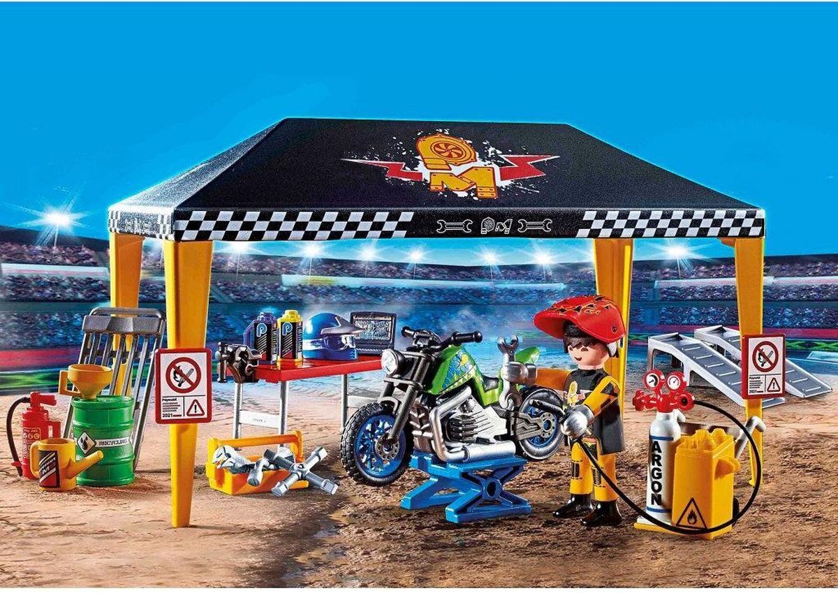 Playmobil 70552 Stuntshow Werkplek Tent