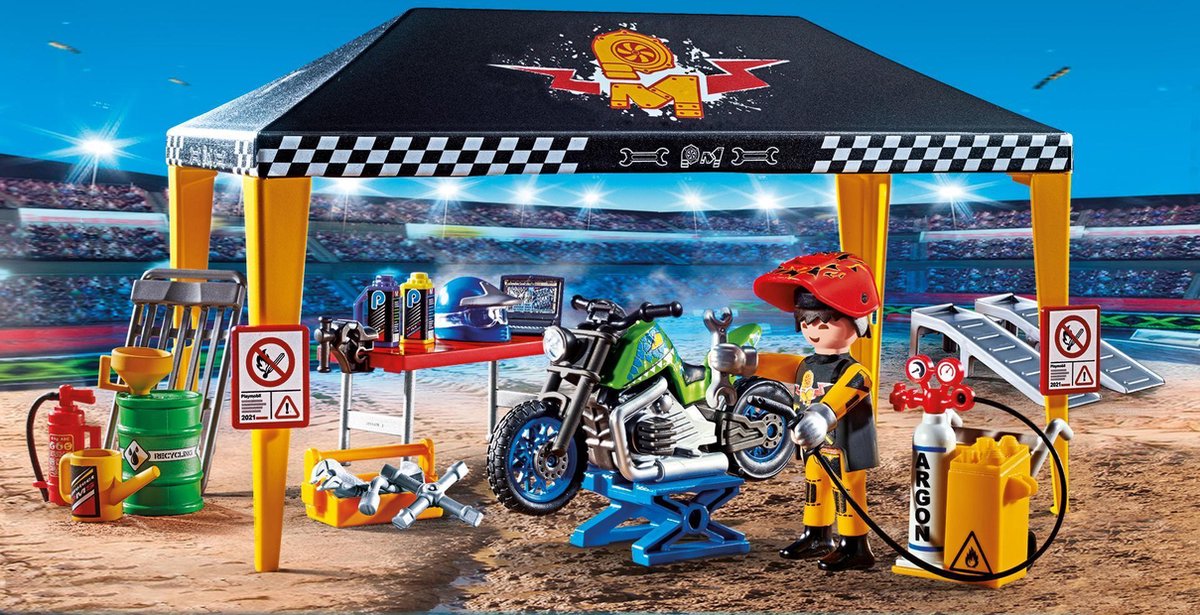 Playmobil 70552 Stuntshow Werkplek Tent