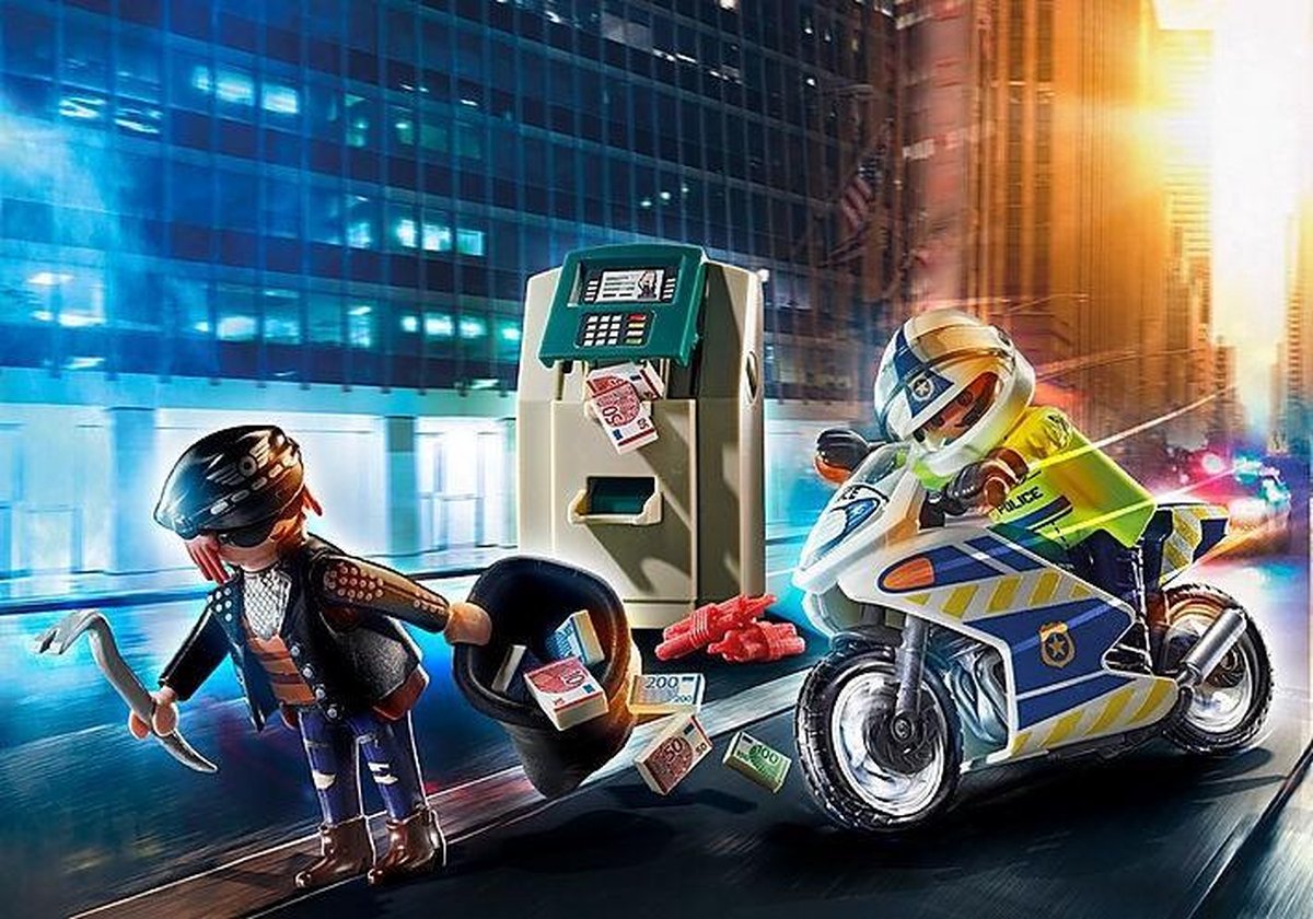 Playmobil 70572 Politiemotor: Achtervolging Van De Geldrover