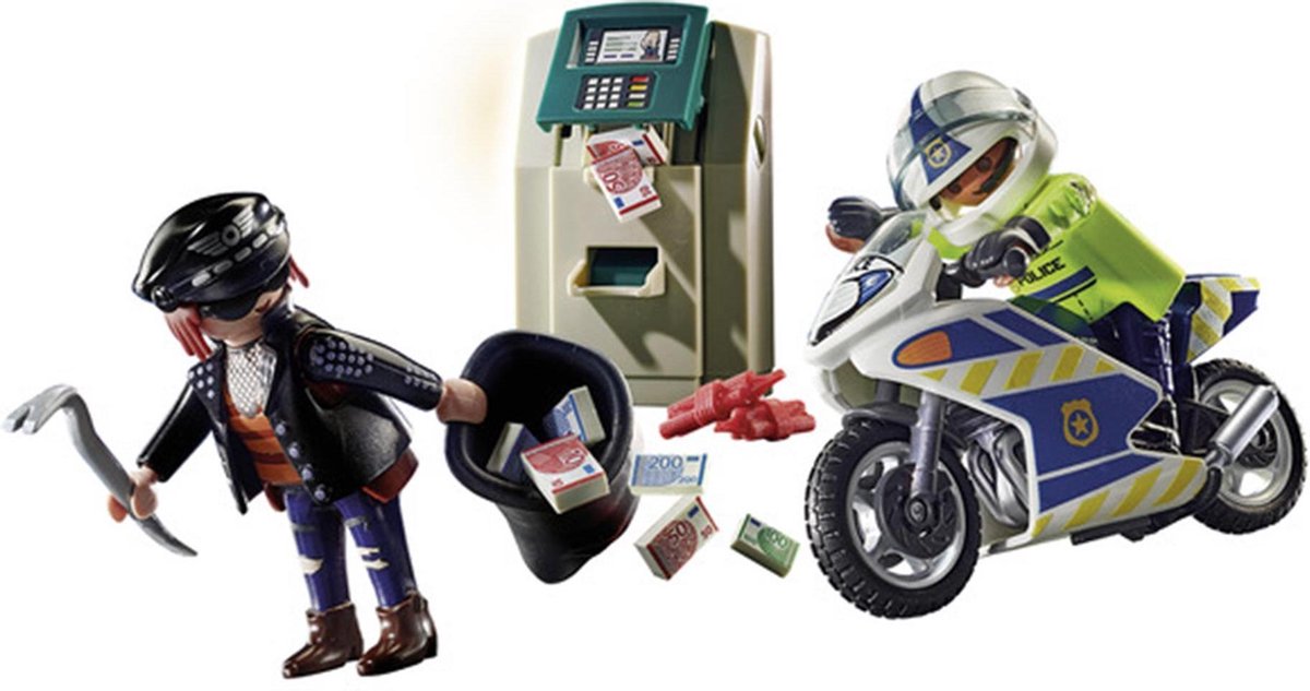 Playmobil 70572 Politiemotor: Achtervolging Van De Geldrover