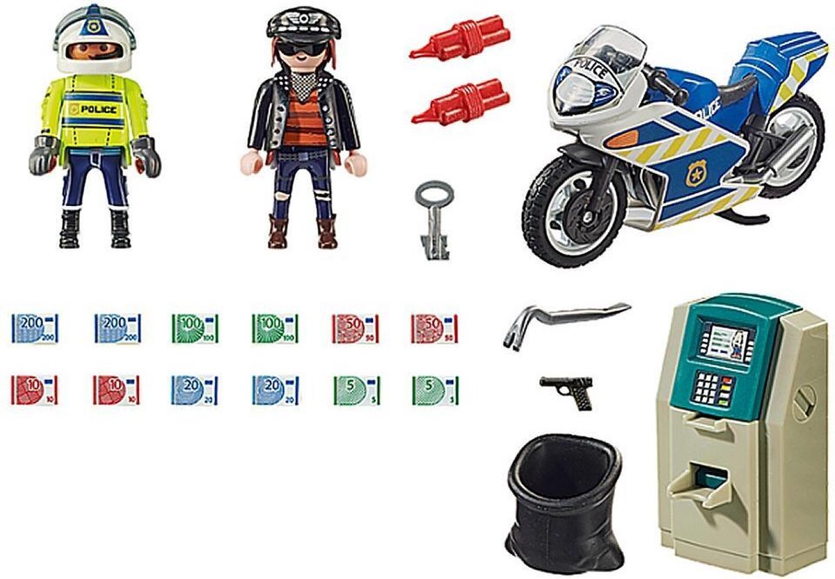Playmobil 70572 Politiemotor: Achtervolging Van De Geldrover