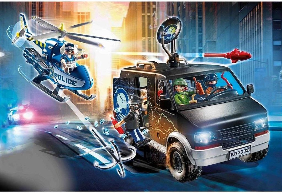 Playmobil 70575 Politiehelikopter: Achtervolging Van Het Vluchtvoertuig