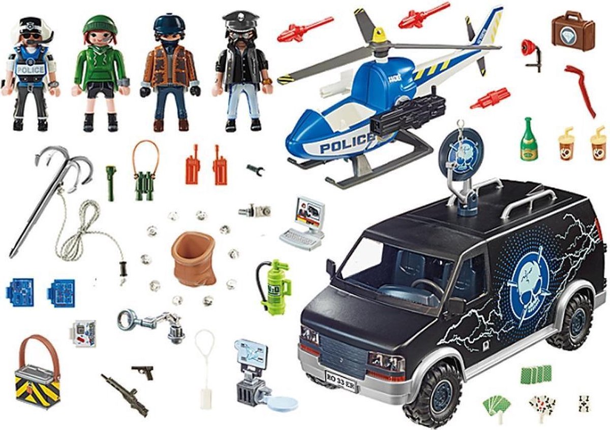 Playmobil 70575 Politiehelikopter: Achtervolging Van Het Vluchtvoertuig