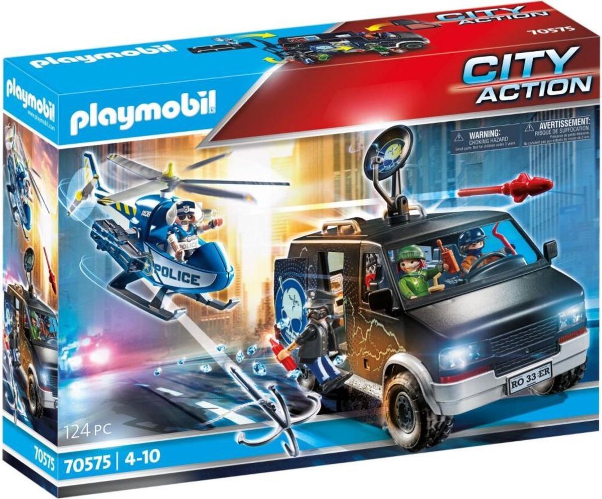Playmobil 70575 Politiehelikopter: Achtervolging Van Het Vluchtvoertuig