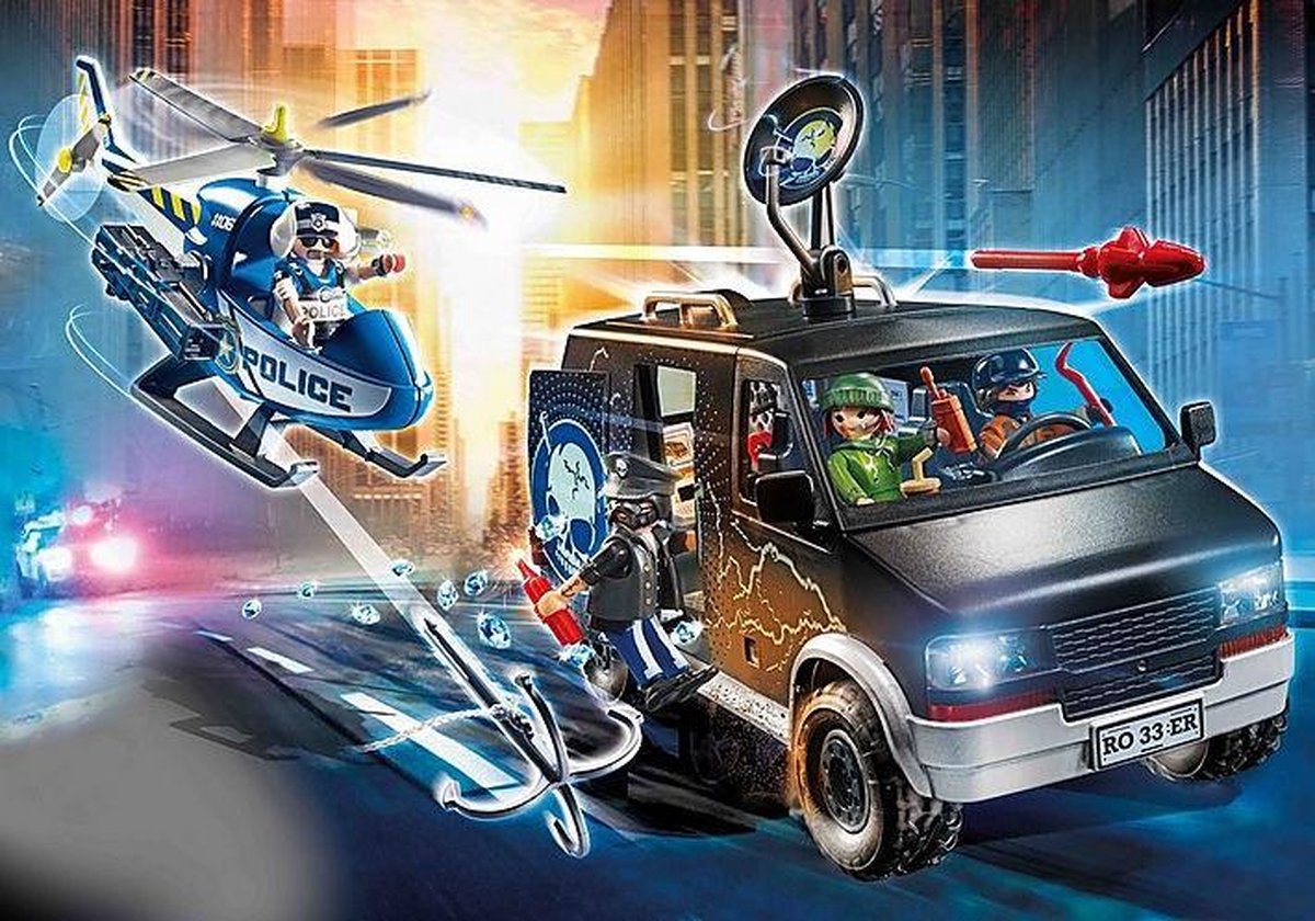 Playmobil 70575 Politiehelikopter: Achtervolging Van Het Vluchtvoertuig