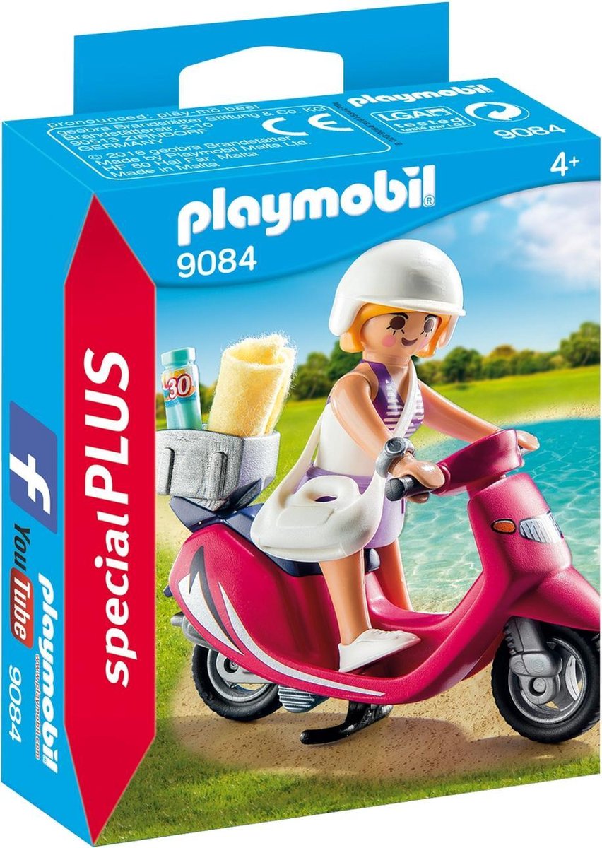 Playmobil 9084 Zomers Meisje Met Scooter - Roze
