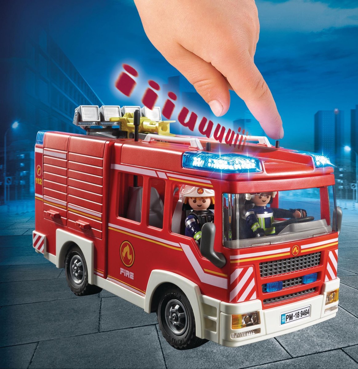 Playmobil 9464 Brandweer Pompwagen - Rood