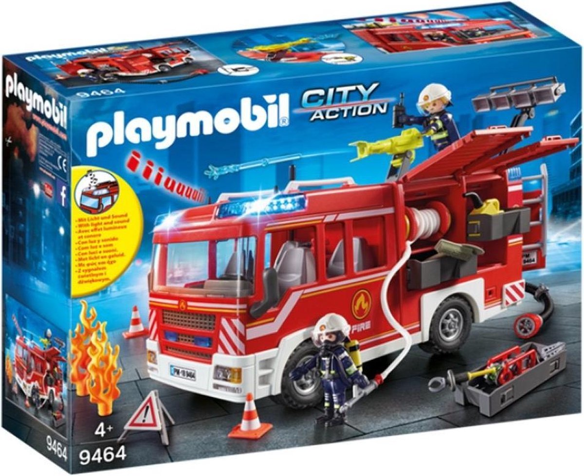 Playmobil 9464 Brandweer Pompwagen - Rojo