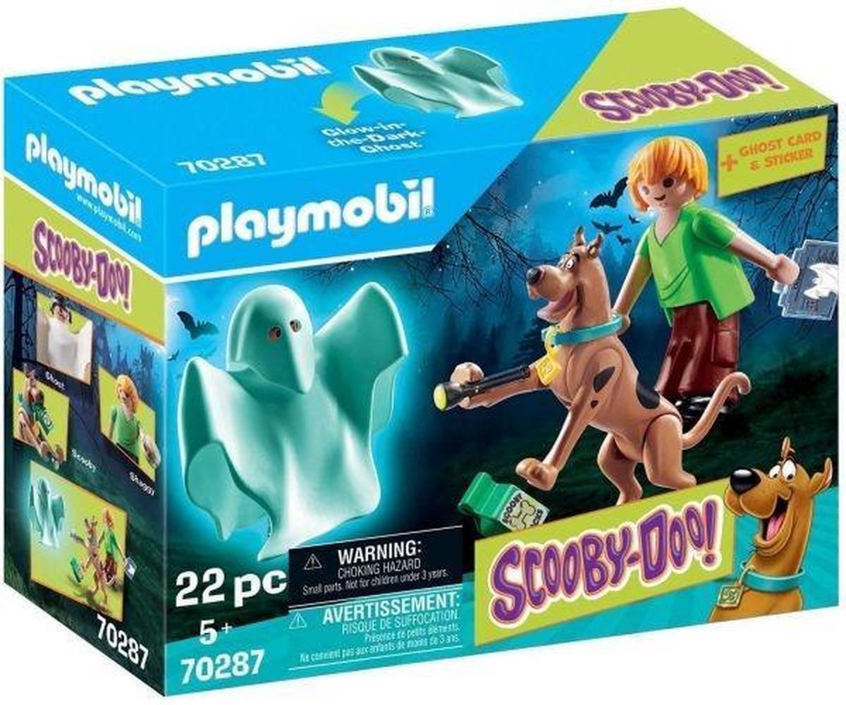 Playmobil 70287 Scooby-Doo! Scooby En Shaggy Met Geest