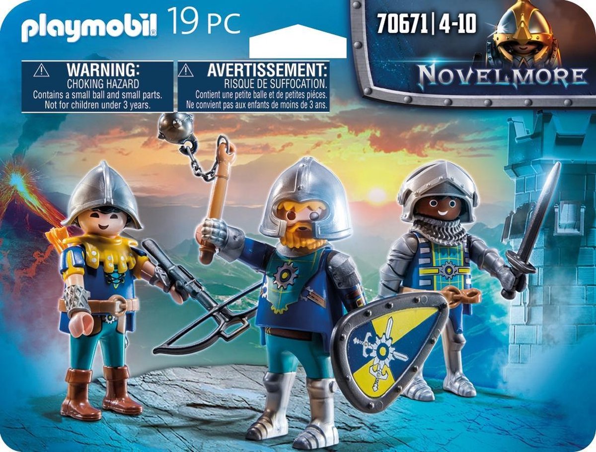 Playmobil 70671 Set Van 3 Novelmore Ridders