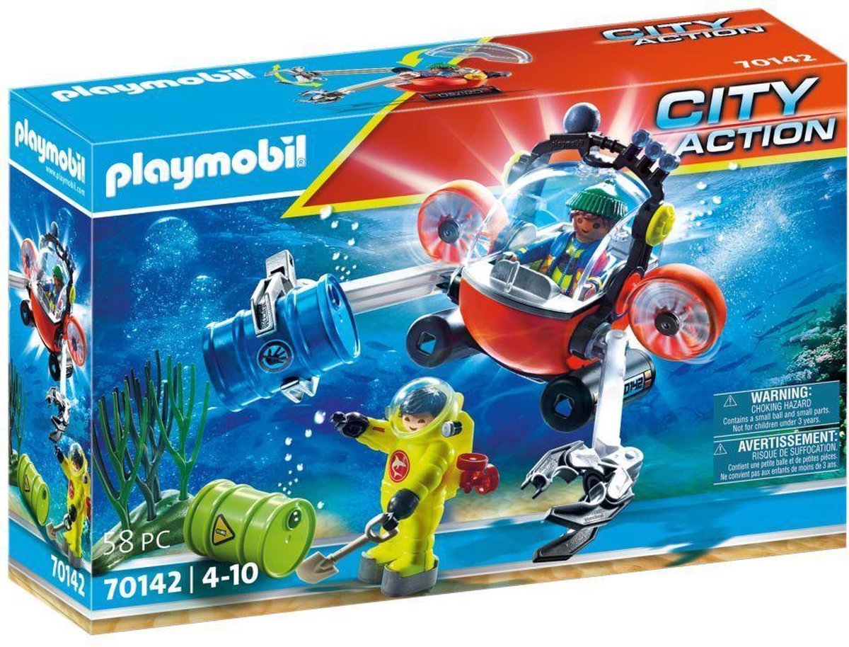 Playmobil 70142 Redding Op Zee: Omgevingsmissie Met Duikboot