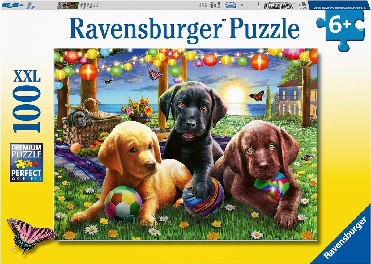 Ravensburger Puzzel Honden Picknick 100XXL