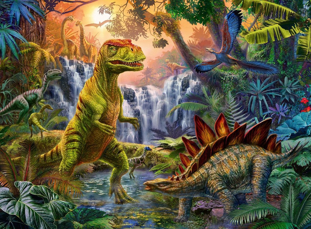 Ravensburger Puzzel Oase Van Dinosauriers 100XXL