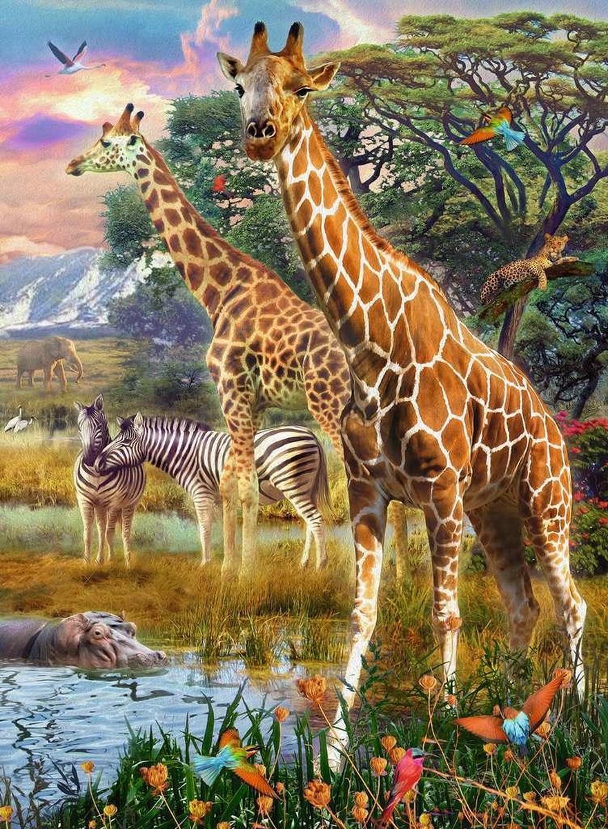 Ravensburger Puzzel Giraffen 150 Stukjes XXL