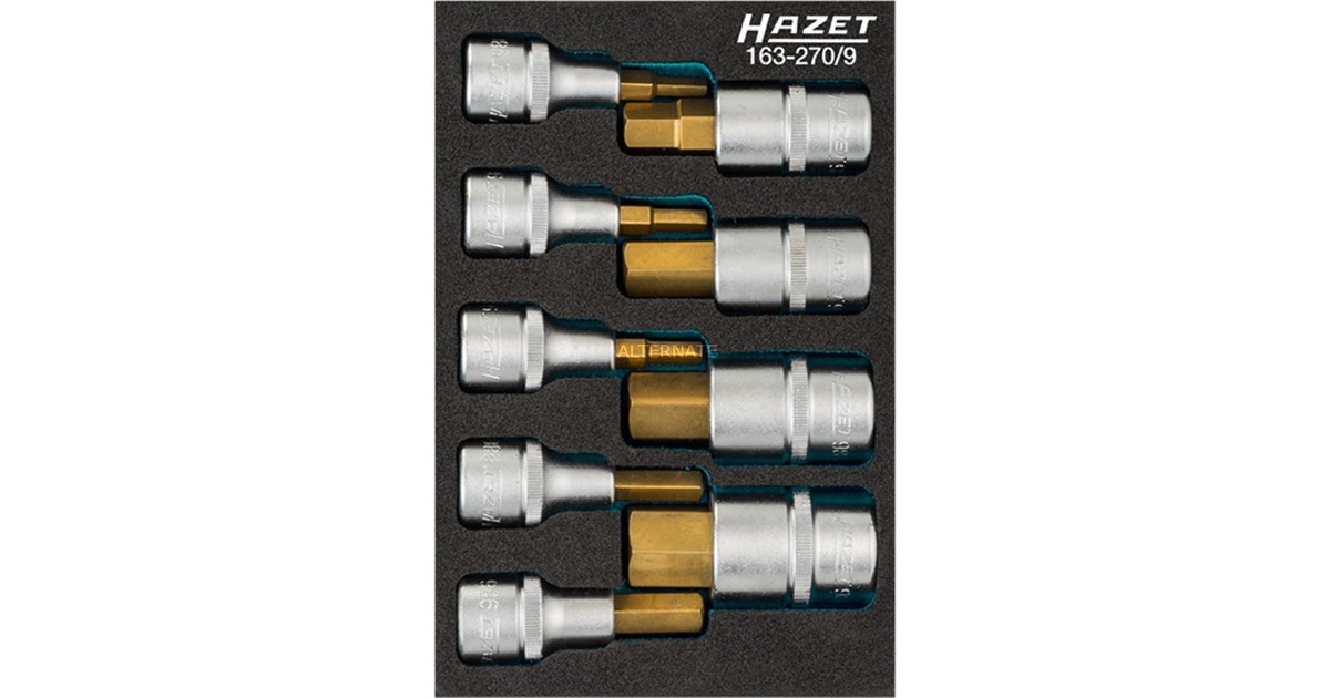 Hazet 163-270/9 9-delige Dopsleutelbitset - 1/2''