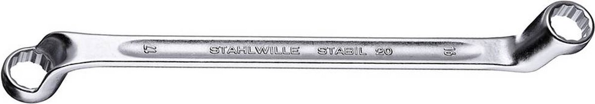 Stahlwille 20-18X19 Stabil Ringsleutel - Diep doorgezet - 18 x 19mm - 280mm