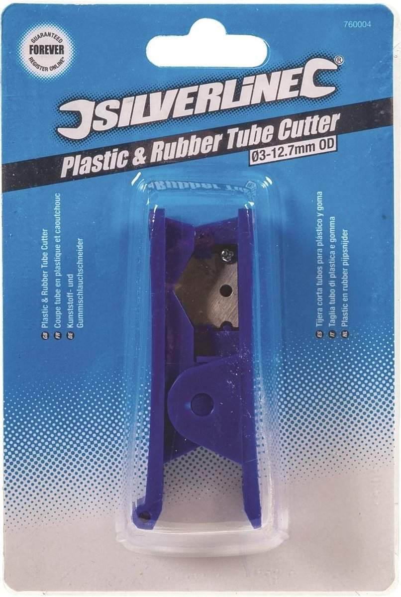 Silverline line 760004 Plastic en rubber pijpsnijder - 3-12,7mm - Silver