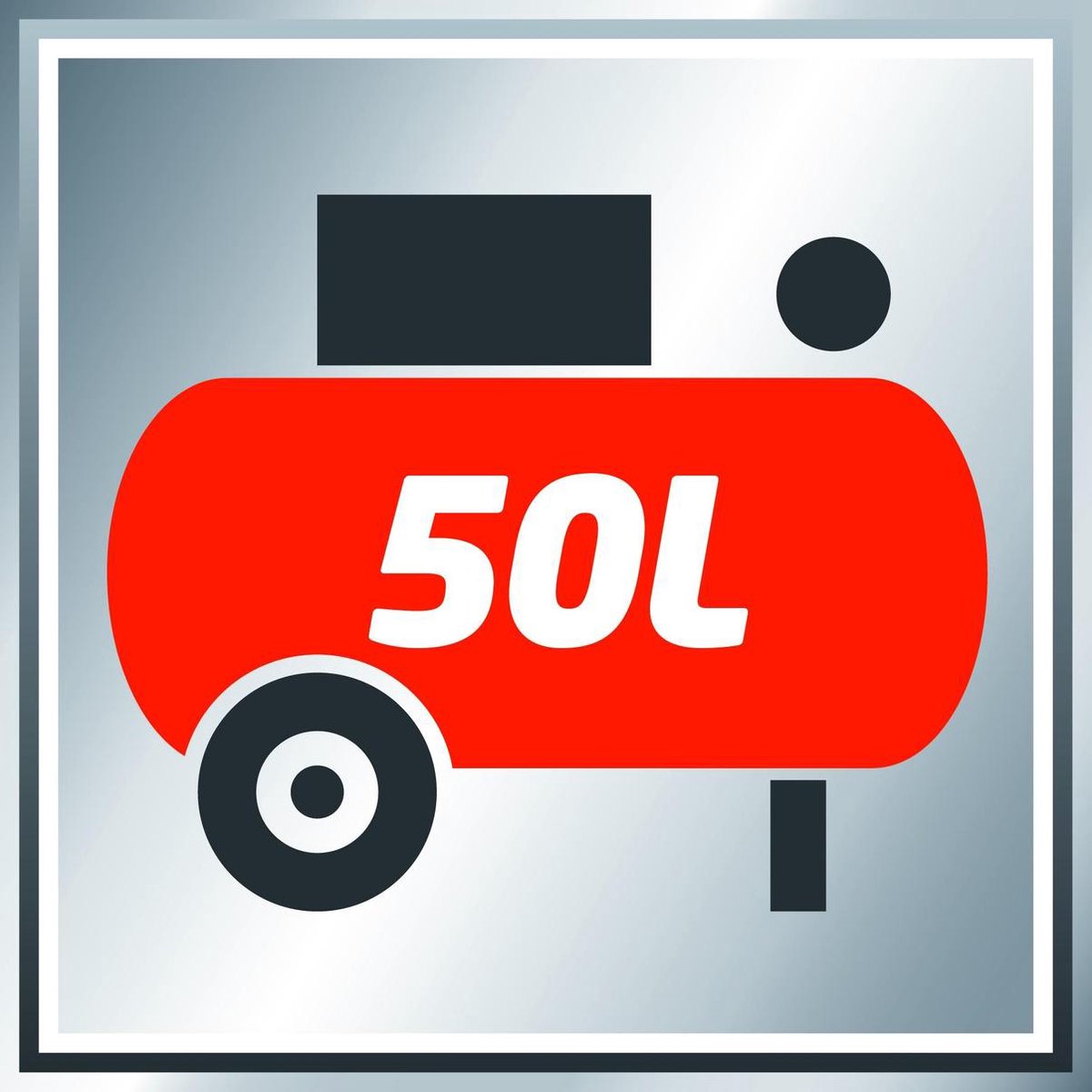 Einhell TE-AC 270/50/10 Compressor - 1800W - 10 bar - 50L - Rood