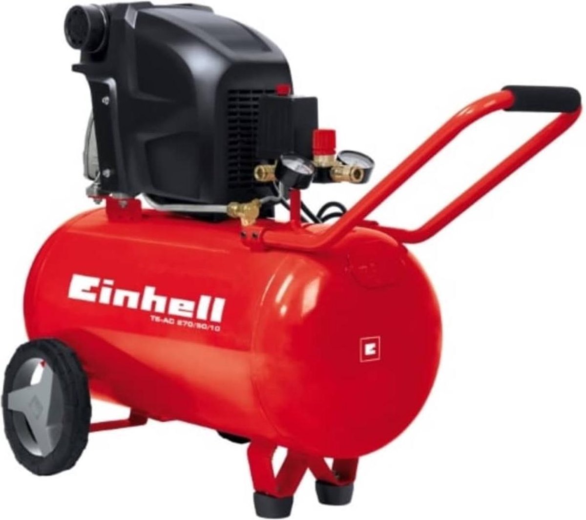 Einhell TE-AC 270/50/10 Compressor - 1800W - 10 bar - 50L - Rood