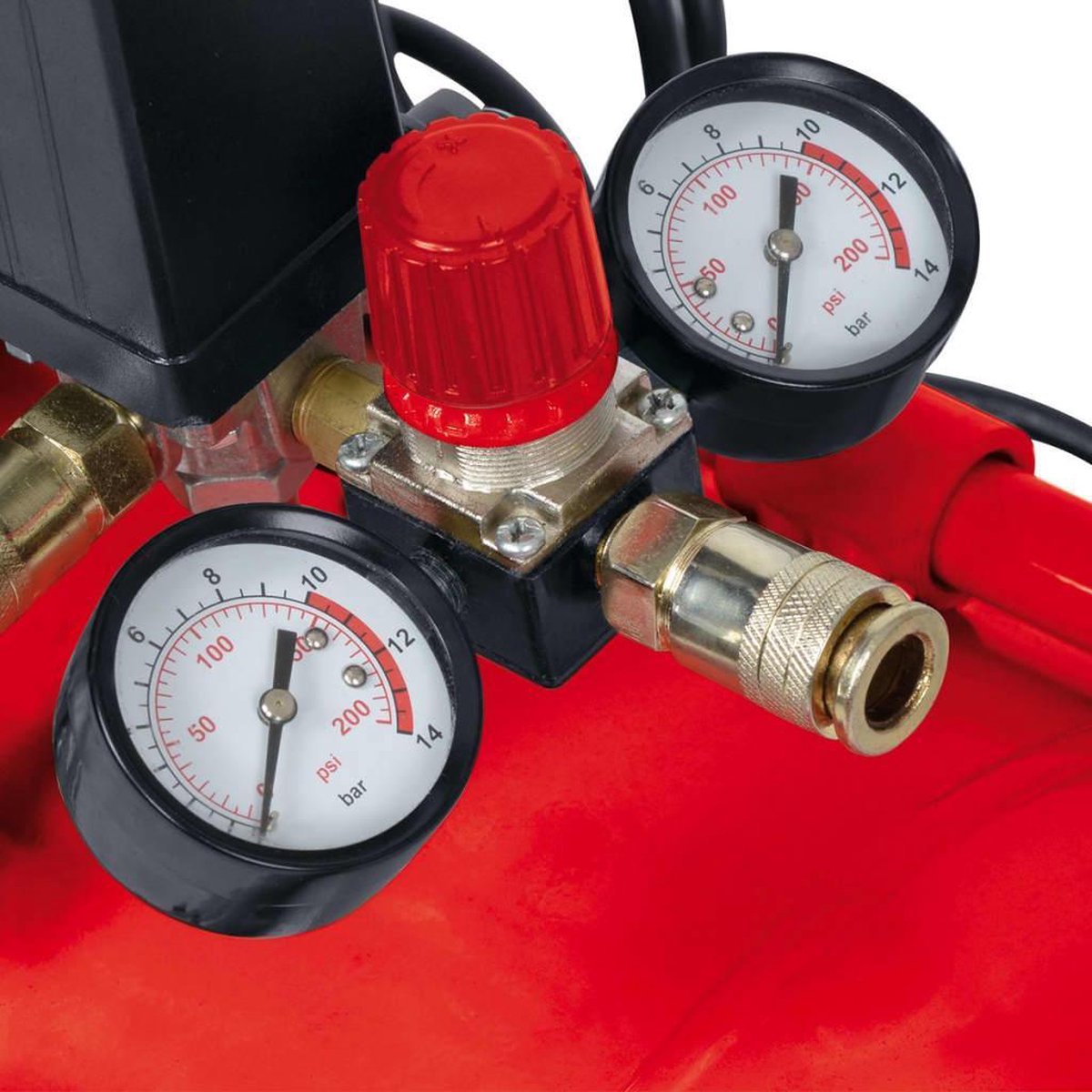 Einhell TE-AC 270/50/10 Compressor - 1800W - 10 bar - 50L - Rood