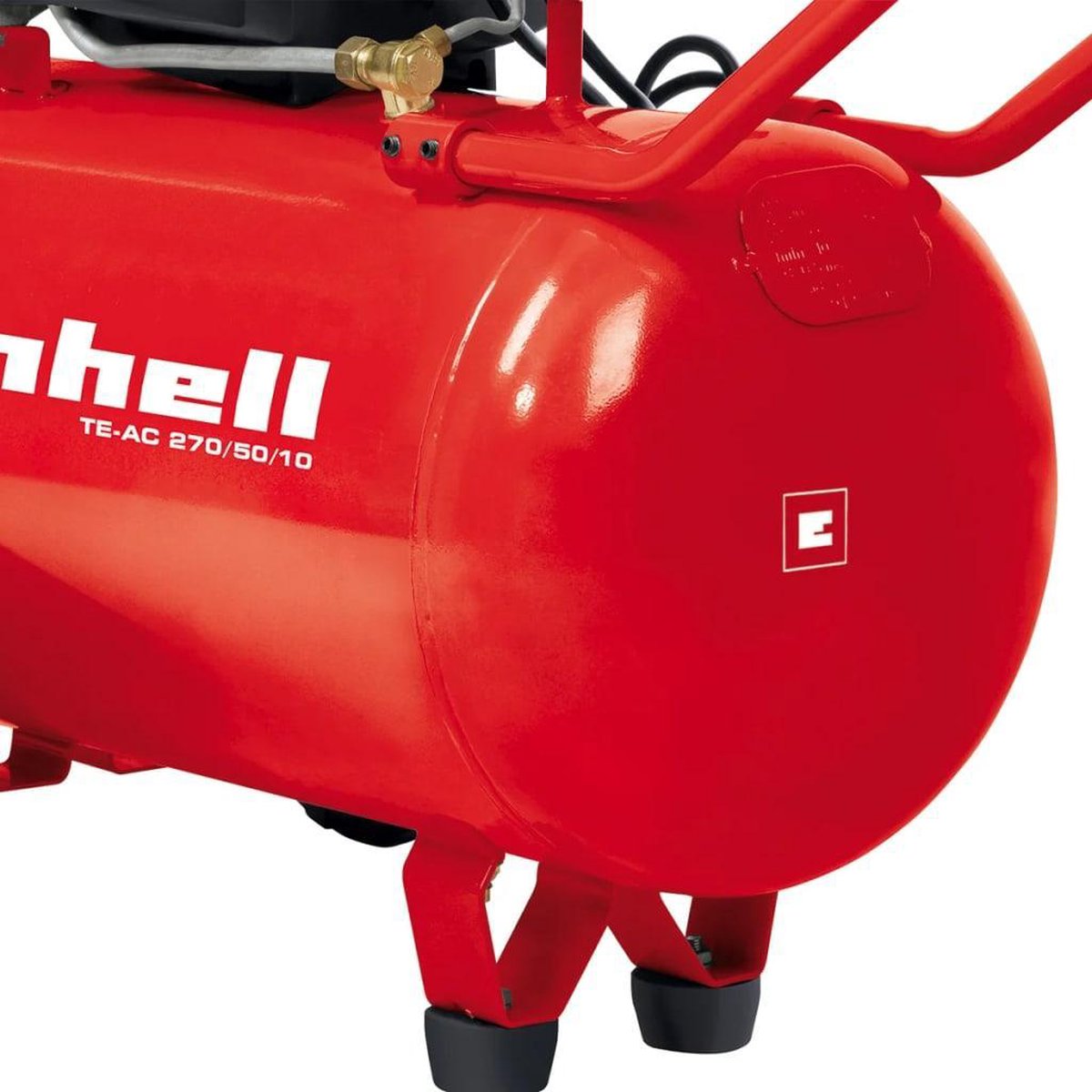 Einhell TE-AC 270/50/10 Compressor - 1800W - 10 bar - 50L - Rood