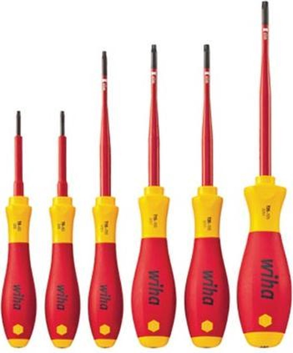 Wiha 3251 K6 6-delige SoftFinish slimFix VDE Schroevendraaierset - Torx