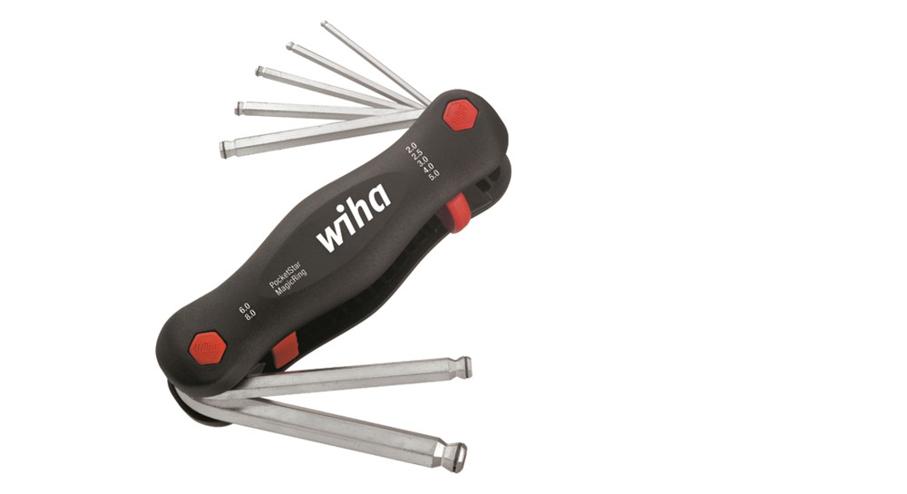 Wiha 369R P7 7-delige Mini PocketStar Inbussleutelset - uitklapbaar model