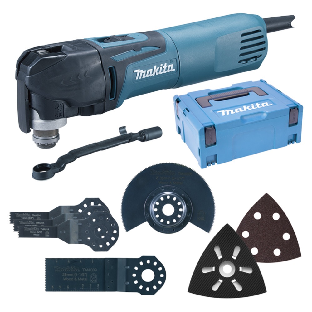 Makita TM3010CX5J Multitool + 56-delige accessoiresset in Mbox - 320W