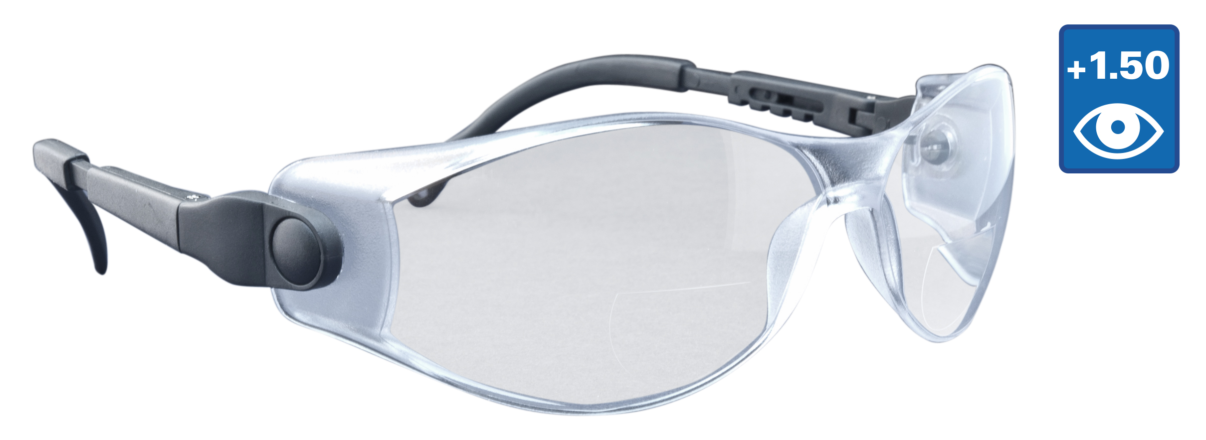 Inter Dynamics InterDynamics 801001 Veiligheidsbril met leesfunctie +1.5
