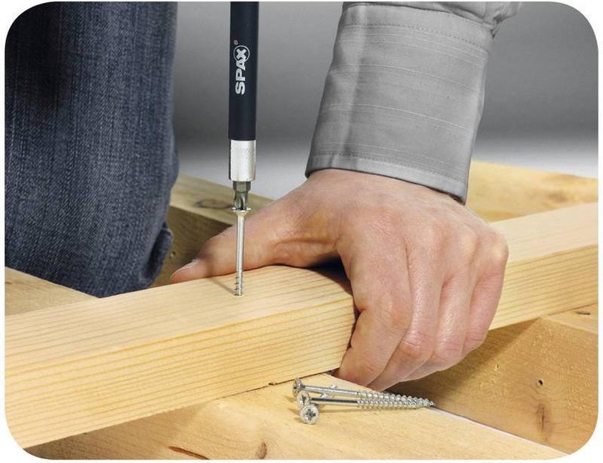 SPAX 191010500603 Universele schroef, Verzonken kop, 5 x 60, Deeldraad, T-STAR plus T20 - WIROX - 100 stuks