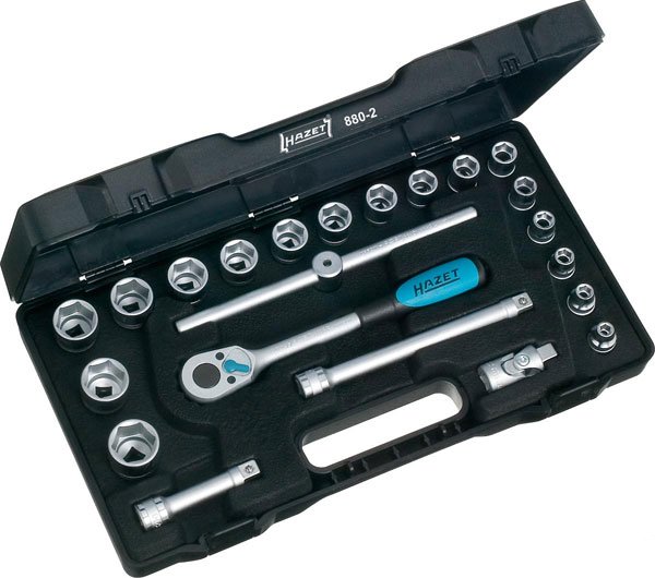 Hazet 880-2 22-delige Dopsleutelset - 3/8''