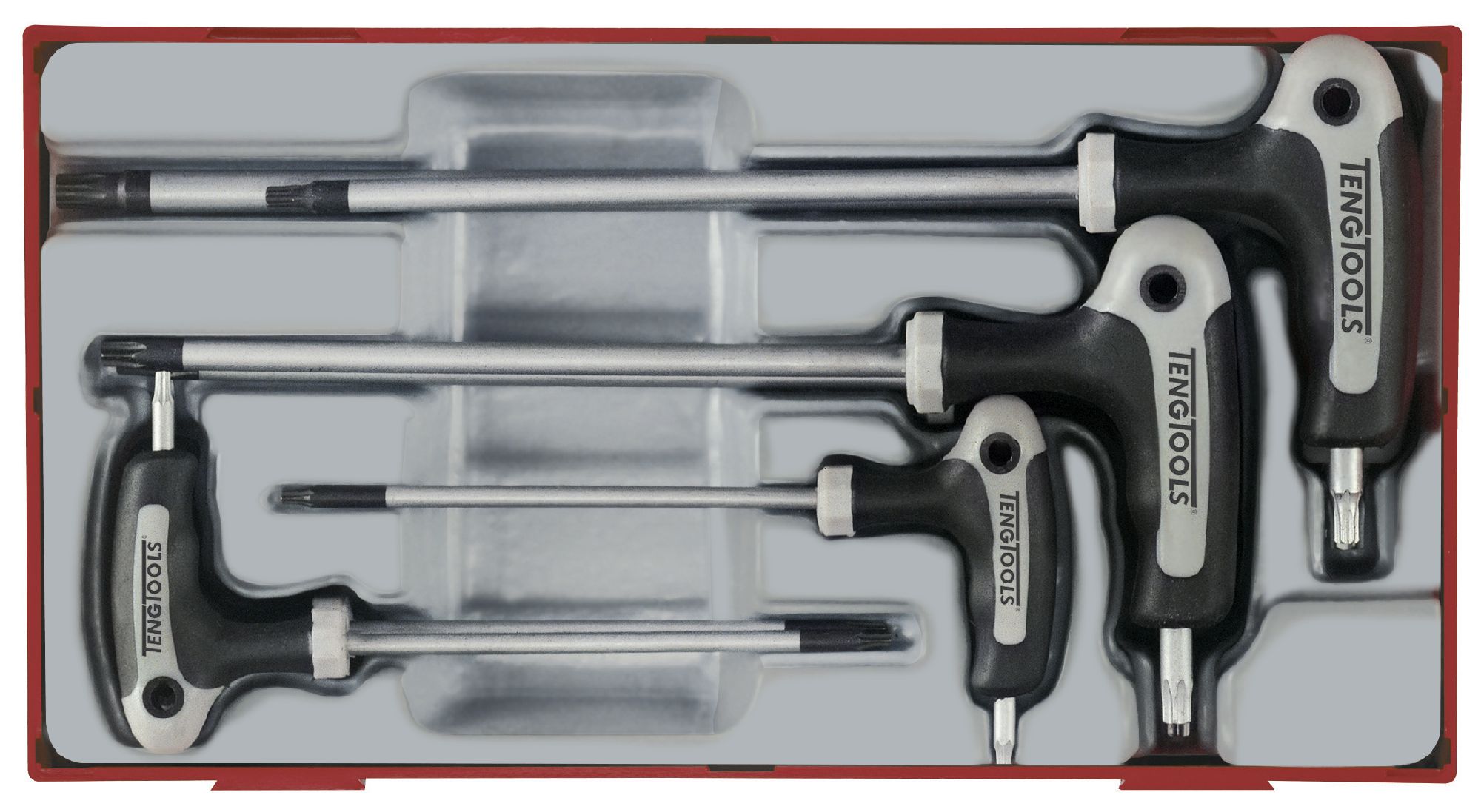 Teng Tools TTTX7 7-delige TX set met T-hendel in tc-tray